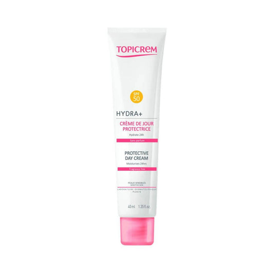 Topicrem, Hydra+, Hydrating, Protecting, Day, Cream, For Face, SPF 50+, 40 ml