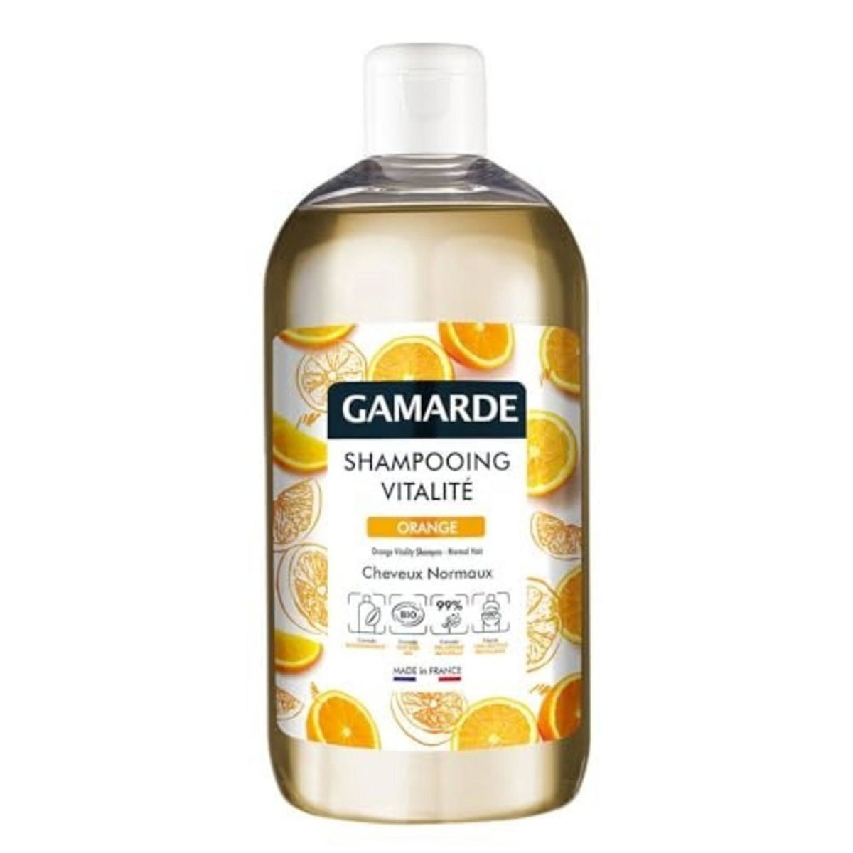 Gamarde, Bio, Orange, Hair Shampoo, Revitalizing, 500 ml