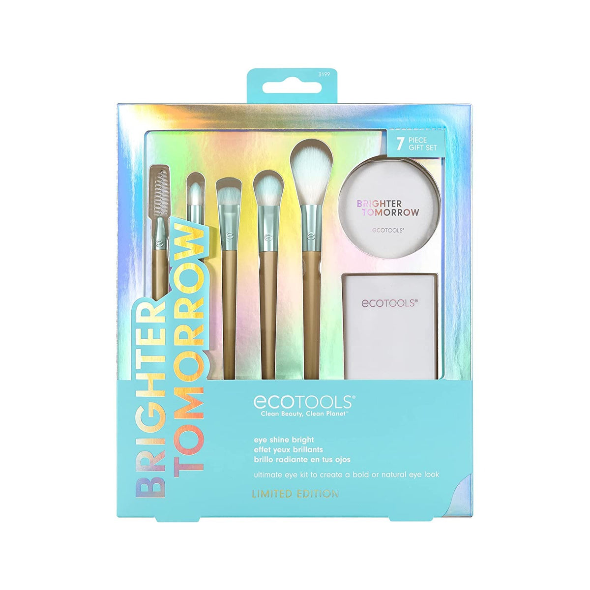 Brighter Tomorrow Set EcoTools: EcoTools, Pointed, Concealer Brush + EcoTools, Large, Eyeshadow Brush + EcoTools, Diffuse, Eyeshadow Brush + EcoTools, Precision, Highlighter Brush + EcoTools, Spoolie, Eyebrow Brush + Compact Mirror, Single-Sided +…
