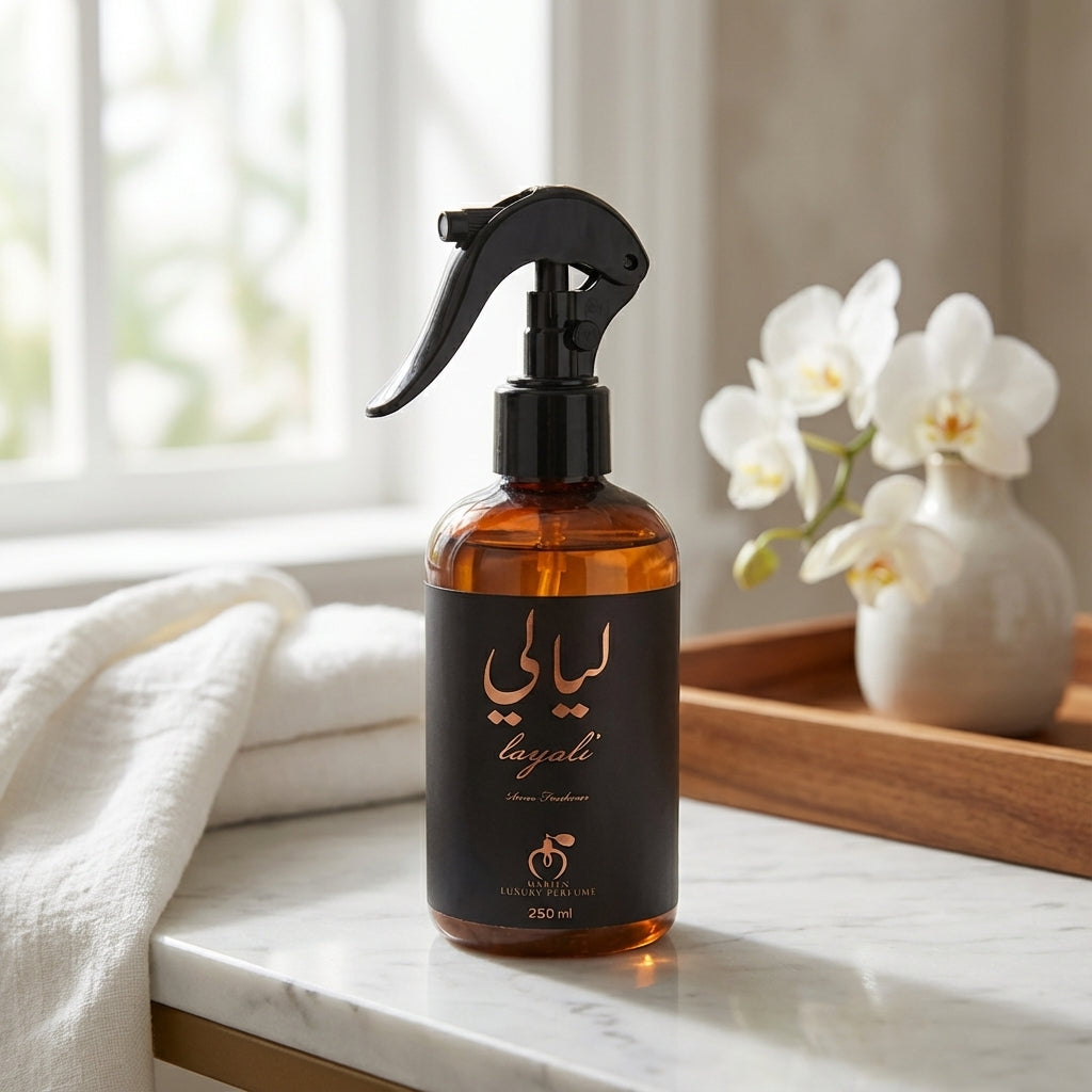 Marien Layali Fabric, Upholstery and Room Fragrance Spray | Floral & Fruity - 250ml