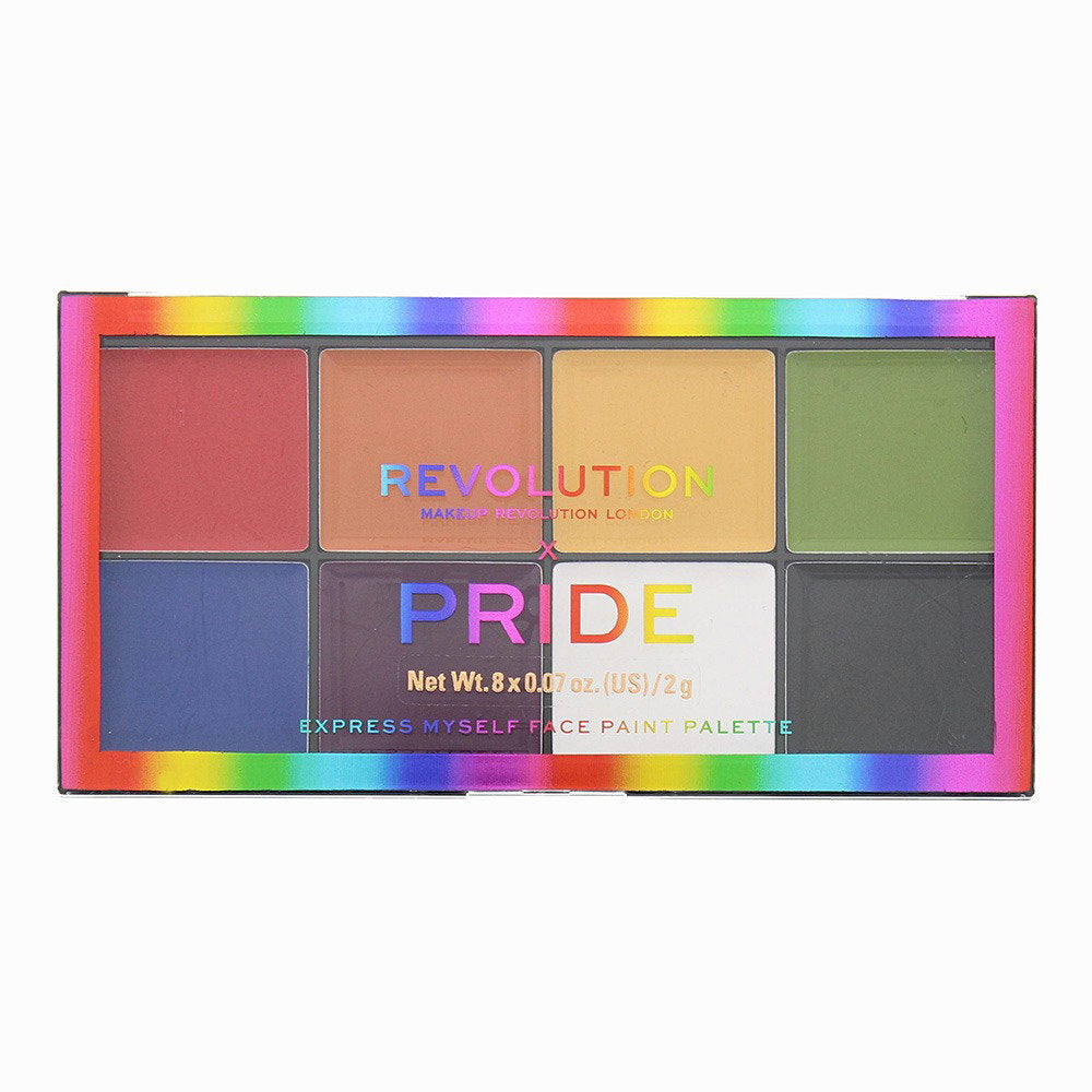 Makeup Revolution, Pride Express Myself, Face Palette, 8 Shades, 16 g